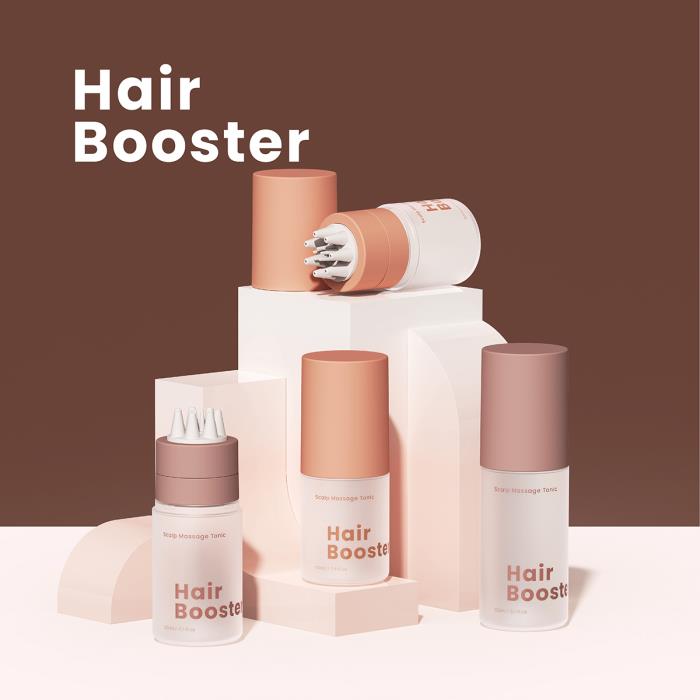 Introducing HAIR BOOSTER — Targeted Hair & Scalp Care Packaging